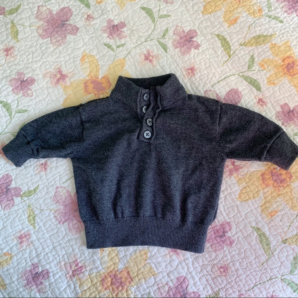 Hooray Cynthia Rowley Gray Pullover SZ 0-3 Months